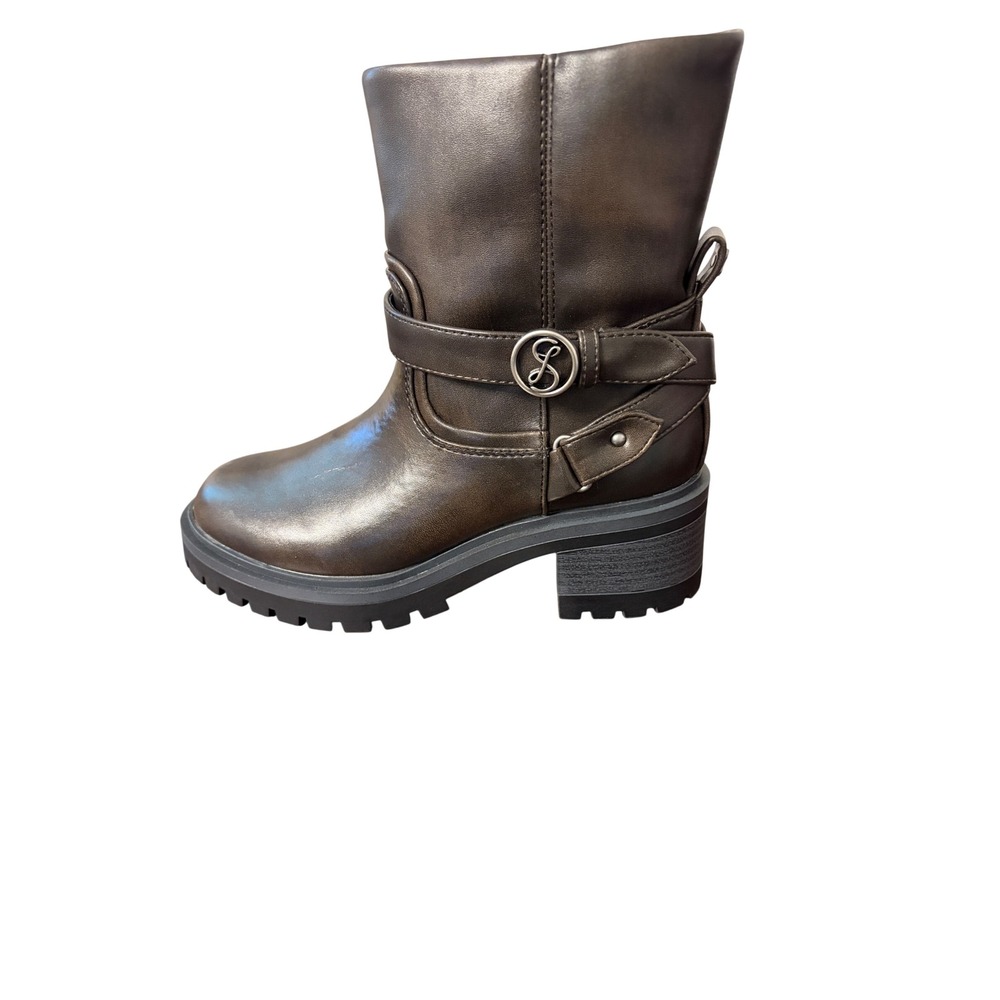 Sam and‎ Libby Owen Women's Espresso Ankle Booties Size 6.5